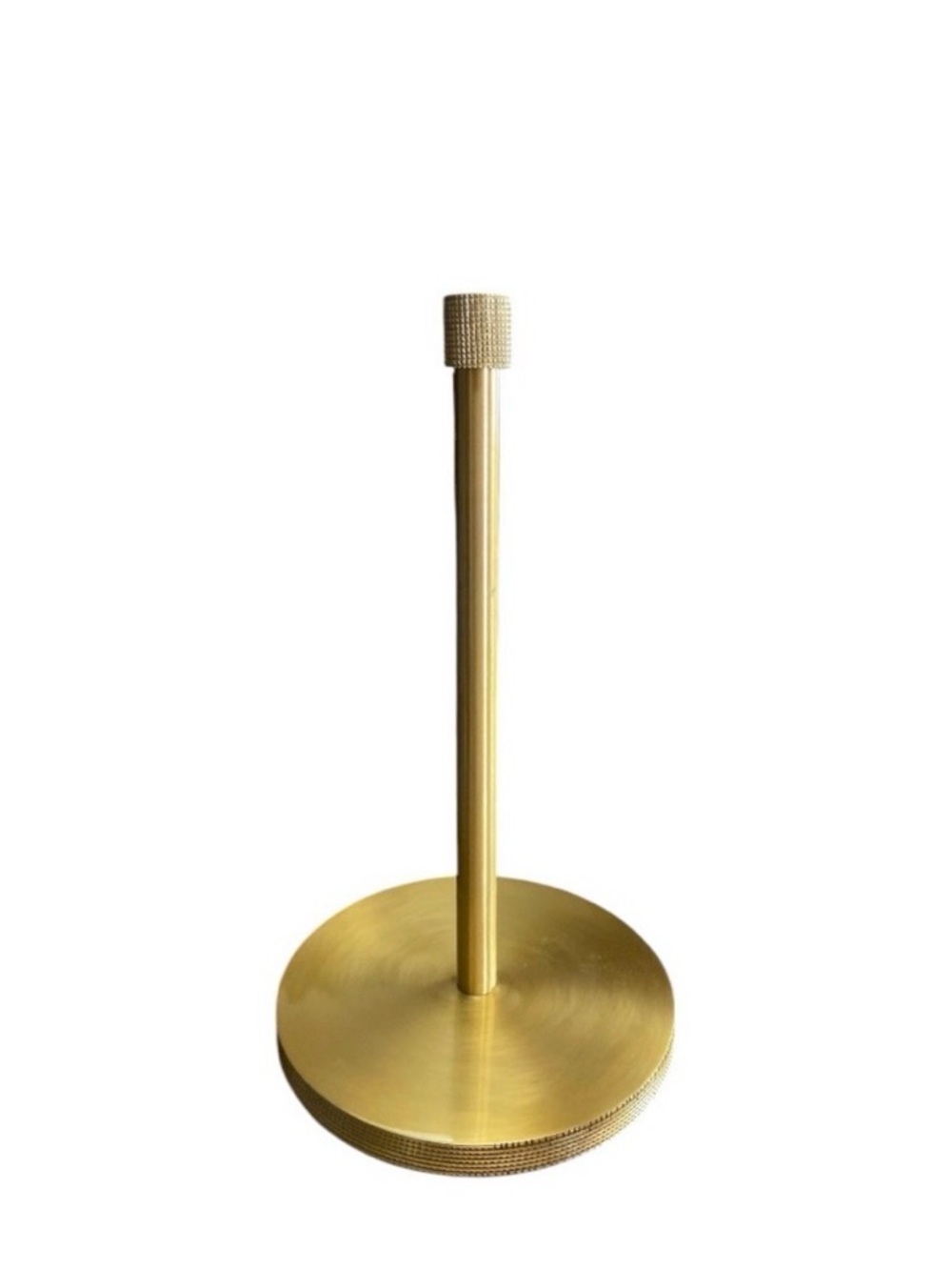 Brushed Brass Paper Towel Holder Gold Countertop Stand 14” New - Slight Misprint